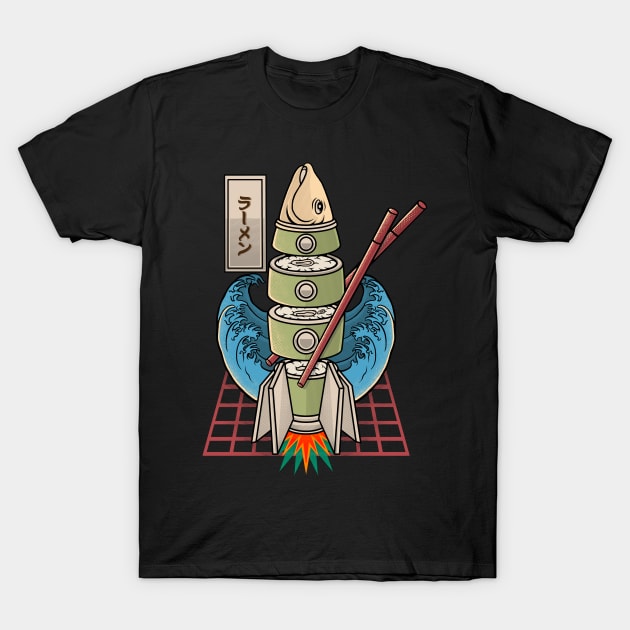 roket sushi retro T-Shirt by terror machine std